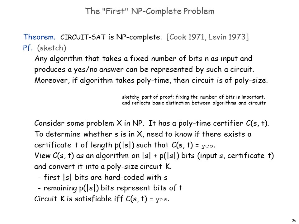 证明 Circuit SAT 是 NPC